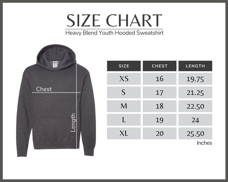 Gildan youth crewneck size chart best sale