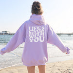 LIFE'S BETTER WITH YOU HOODIE | ORCHID