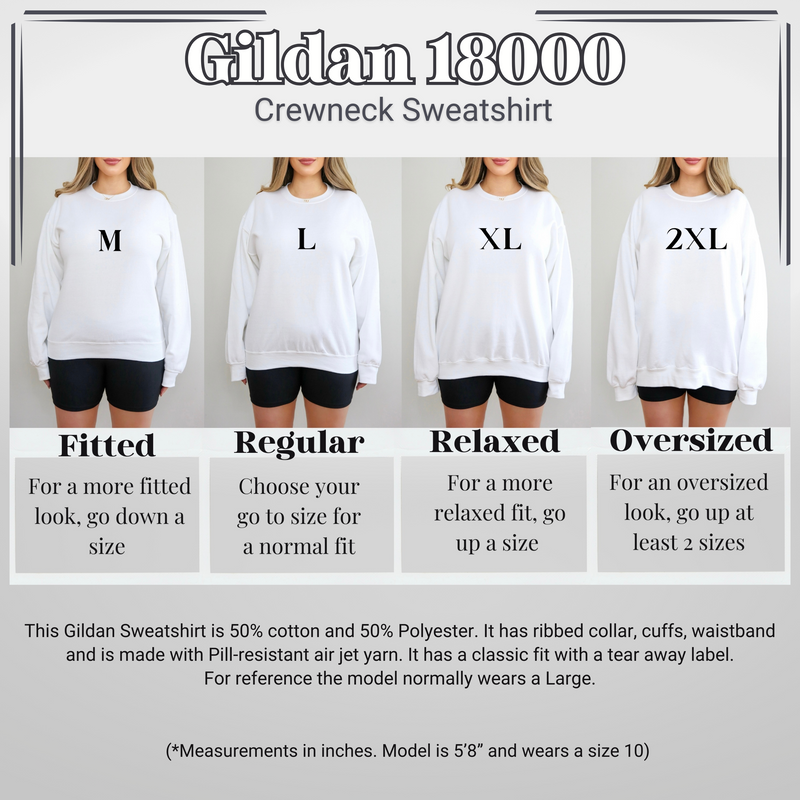 WHITE SWEATSHIRT | 7 DESIGNS