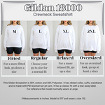 BLUE GO TEAM CREWNECK SWEATSHIRT