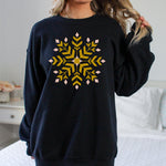 GOLD SNOWFLAKE CREWNECK | WINTER SWEATSHIRT | HOLIDAY