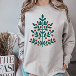 HOLLY BERRY TREE CREWNECK | CHRISTMAS SWEATSHIRT | HOLIDAY