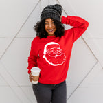 RETRO SANTA CREWNECK SWEATSHIRT