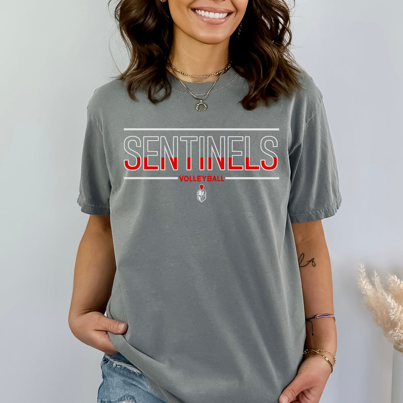 SENTINEL VOLLEYBALL TEE | GRAY