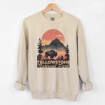 YELLOWSTONE NATIONAL PARK SAND CREWNECK SWEATSHIRT