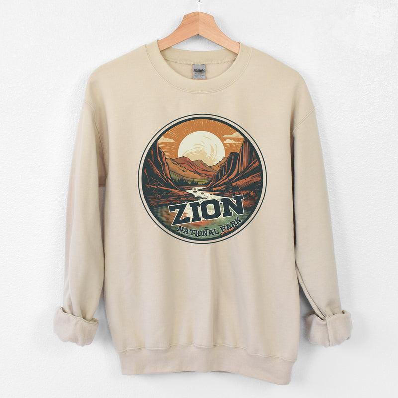 ZION NATIONAL PARK SAND CREWNECK SWEATSHIRT