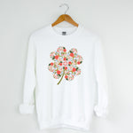 FLORAL CLOVER CREWNECK SWEATSHIRT