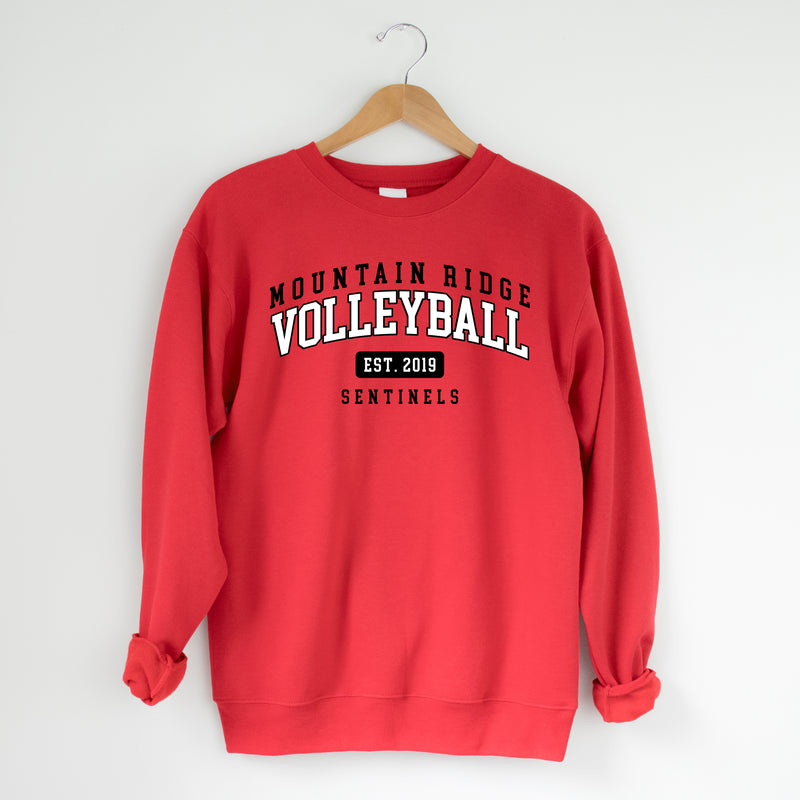MOUNTAIN RIDGE CREWNECK SWEATSHIRT | RED