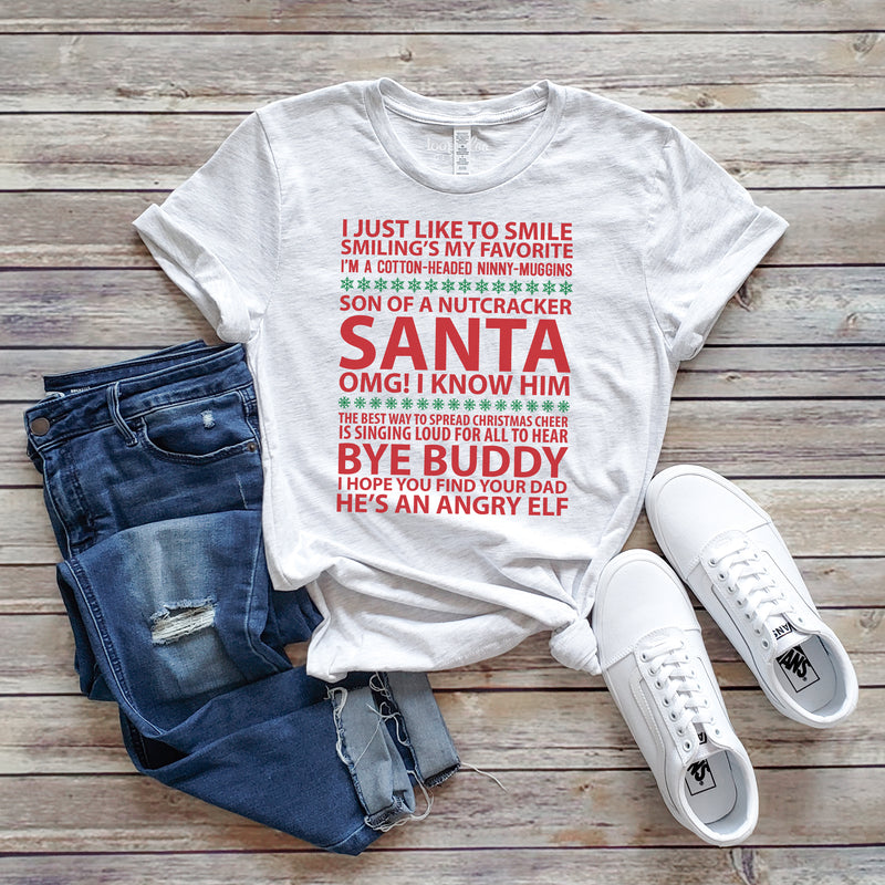 FAVORITE HOLIDAY MOVIE QUOTES TEE | ELF