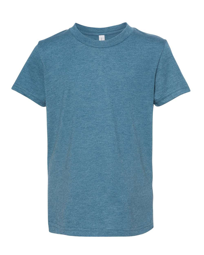 B+C YOUTH 3001 CVC TEE | HEATHER DEEP TEAL