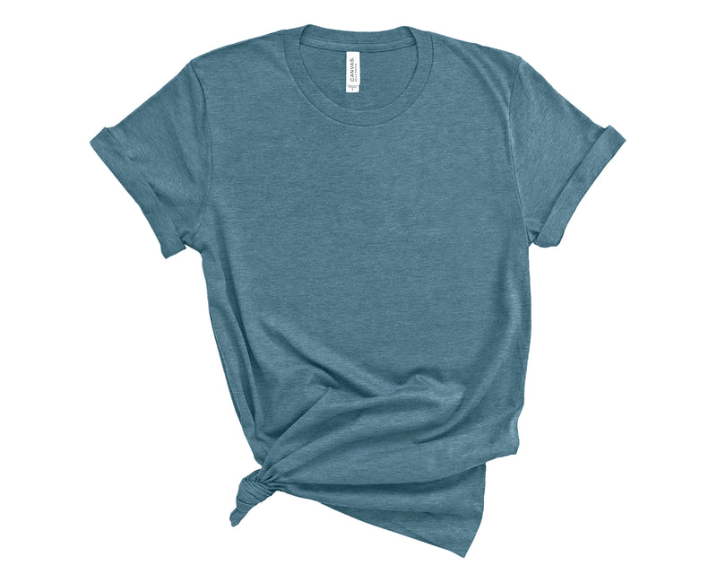 B+C 3001 CVC TEE | HEATHER DEEP TEAL