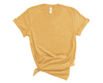 B+C 3001 CVC TEE | HEATHER MUSTARD