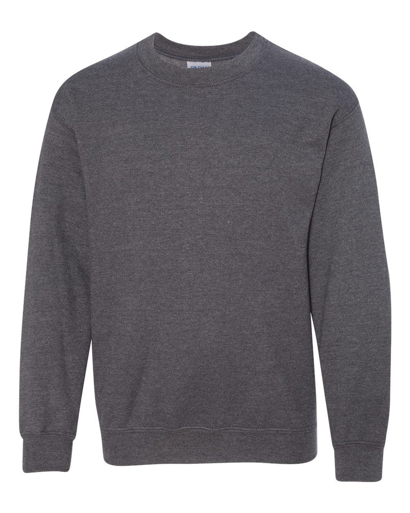 GILDAN YOUTH CREWNECK SWEATSHIRT | DARK HEATHER