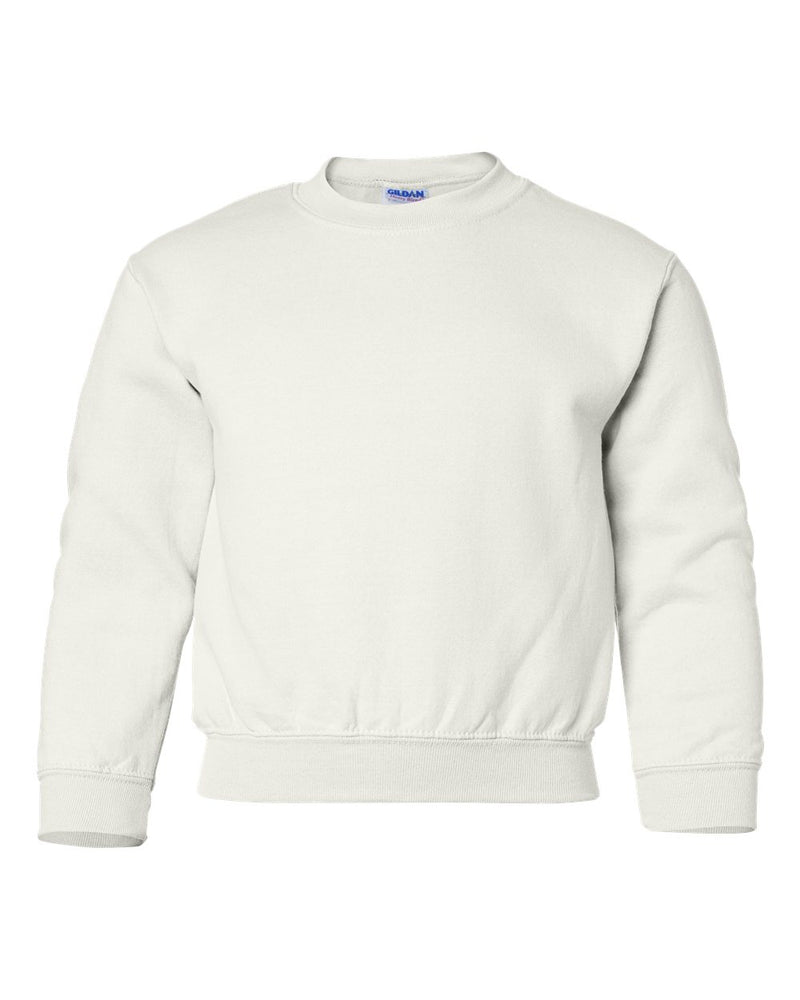 GILDAN YOUTH CREWNECK SWEATSHIRT | WHITE