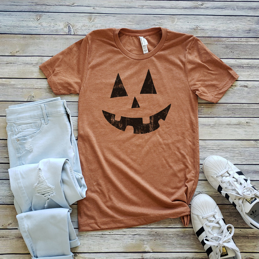 Autumn Jack O'Lantern Unisex Short Sleeve Tee