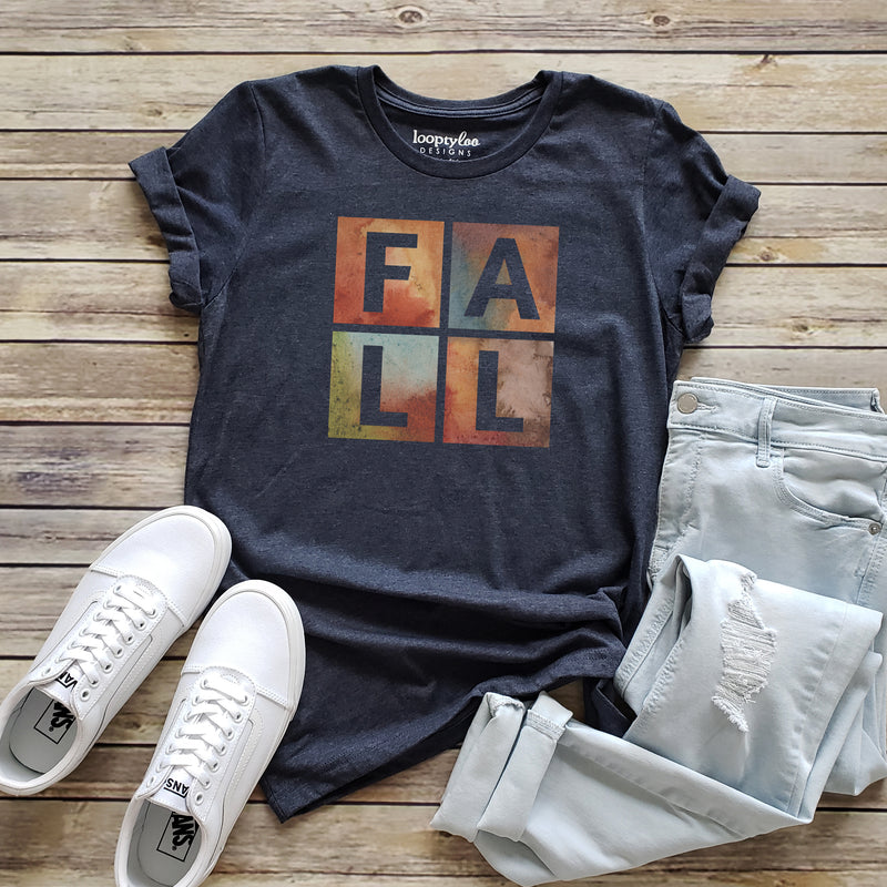 FALL BLOCKS TEE