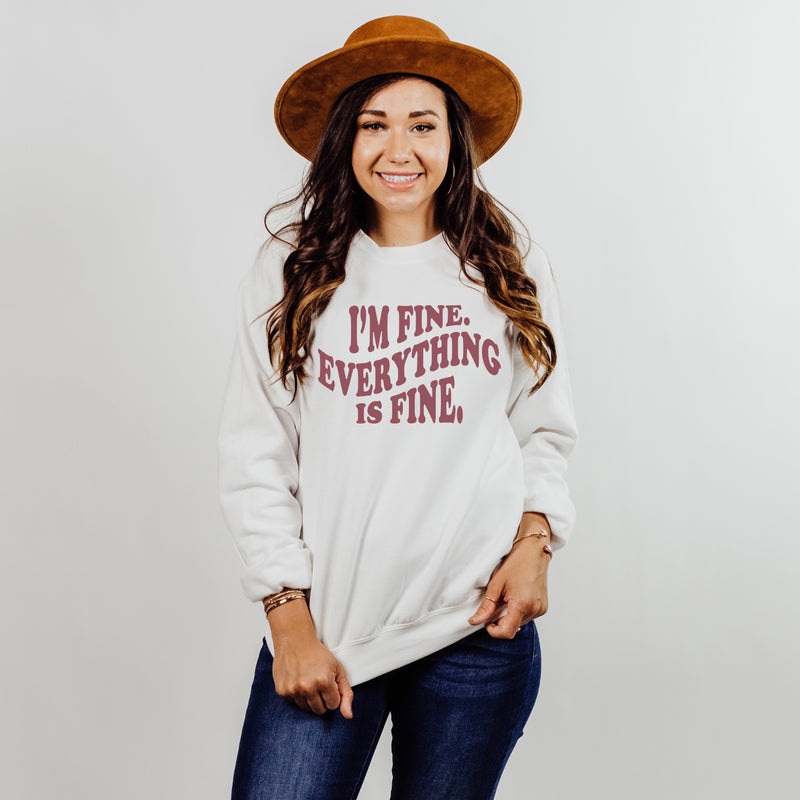 EVERYTHING IS FINE CREWNECK SWEATSHIRT