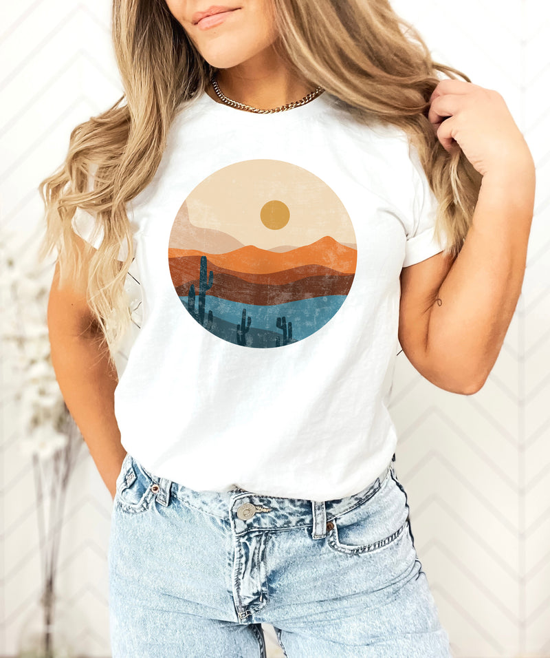 DESERT SUNSET LANDSCAPE