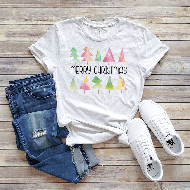 CHRISTMAS WATERCOLOR TREES