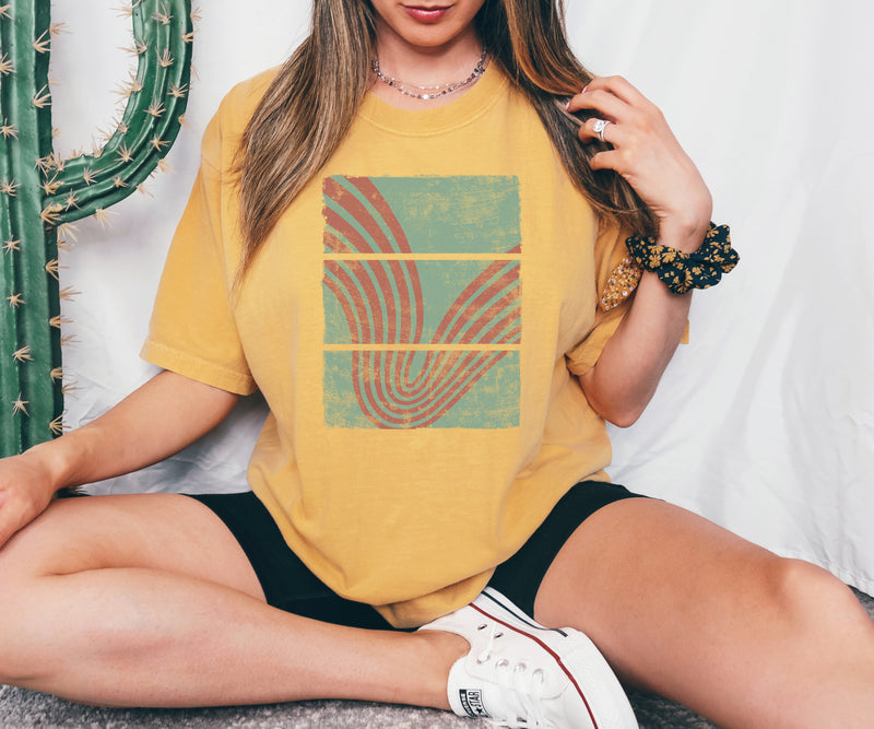 SWIRLING GEOMETRIC TEE